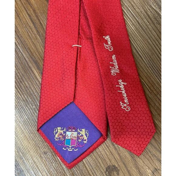 Robert Graham Men’s Red Silk Tie 3.5” Paisley Embroidered Print Pattern USA - Picture 4 of 8